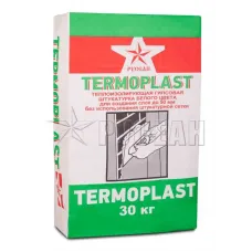 Гипсовая штукатурка "TERMOPLAST" ручного нанесения, 30кг, белого цвета, ГОСТ, Русеан